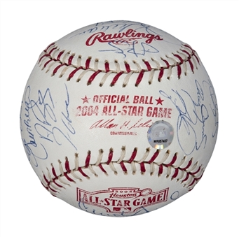 2004 MLB All Star Team Signed Baseball from the Larkin Collection (Larkin LOA/MLB Auth)